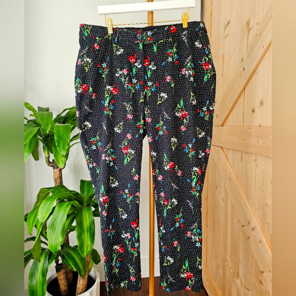 AVON size 16 floral/polka‎ dot women's pants